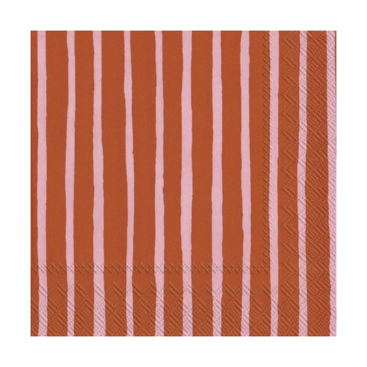 Piccolo servietter 33x33 cm 20-pk - Pink-orange - Marimekko