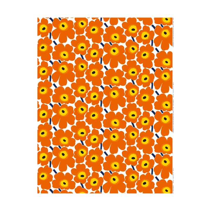 Pieni Unikko stoff bomull - Orange - Marimekko