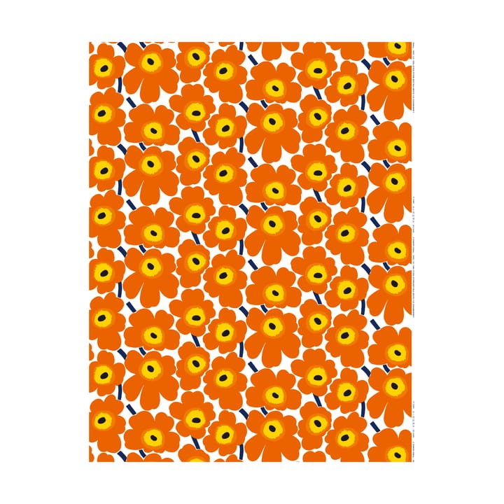 Pieni Unikko voksduk - Oransje - Marimekko