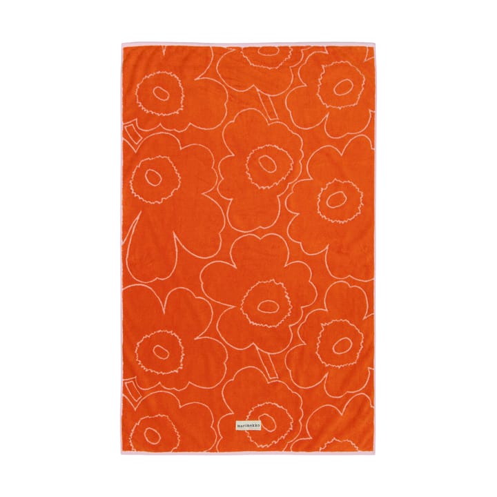 Piirto Unikko badehåndkle 100x160 cm - Burnt orange-pink - Marimekko