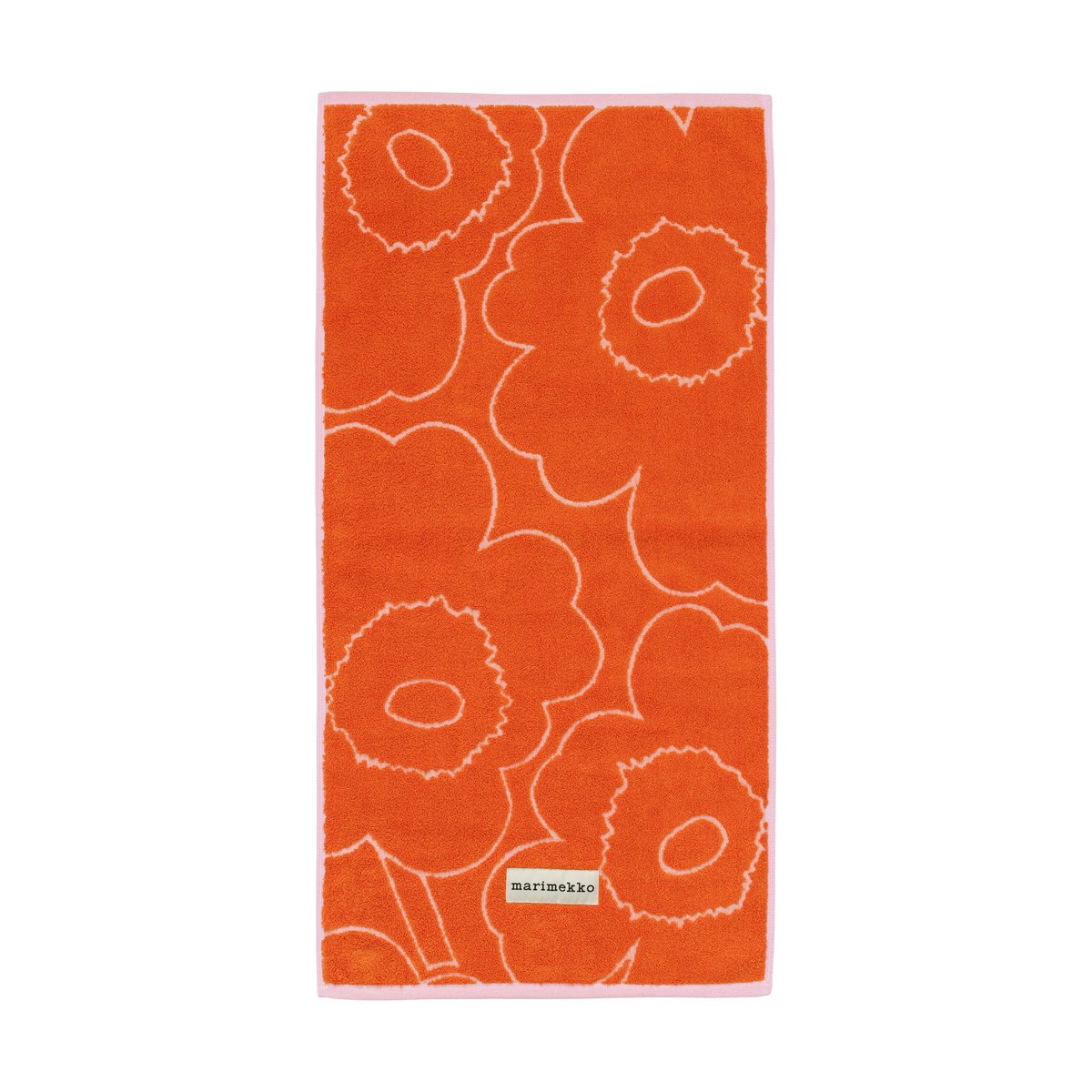 Bilde av Marimekko Piirto Unikko håndkle 50x100 cm Burnt orange-pink