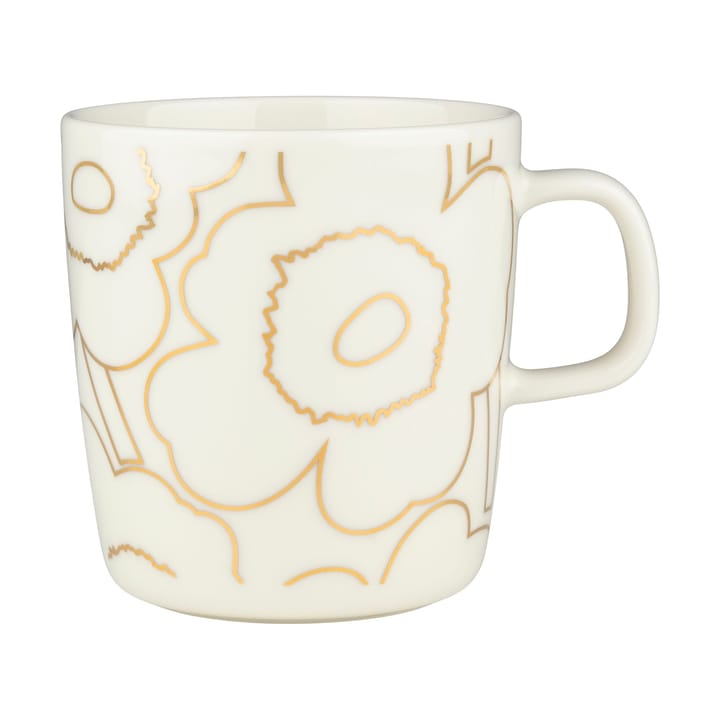 Piirto Unikko krus 4 dl, White-gold Marimekko