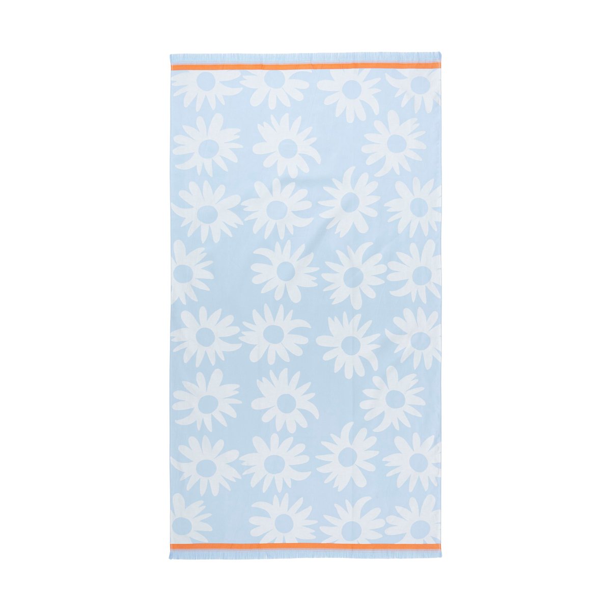 Marimekko Rakastaa ei rakasta hamam badehåndkle 91x165 cm Orange-Off-white-light blue