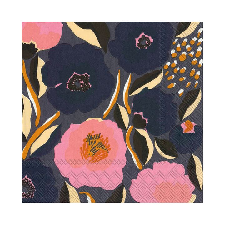 Rosarium servietter 33x33 cm 20-pk - Blå - Marimekko