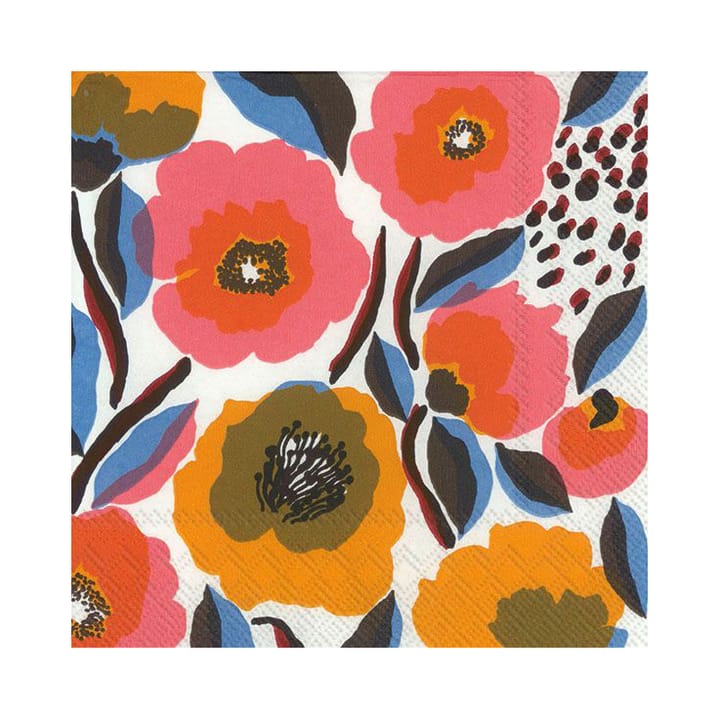 Rosarium servietter 33x33 cm 20-pk - Hvit - Marimekko