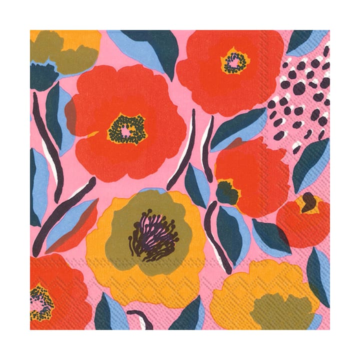 Rosarium servietter 33x33 cm 20-pk - Rose - Marimekko