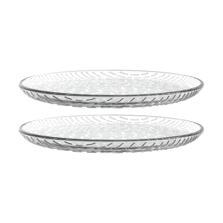 Syksy assiett Ø17 cm 2-pk, glass - Clear - Marimekko