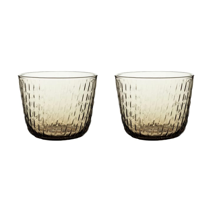 Syksy drikkeglass 2dl 2-pack - Brown - Marimekko