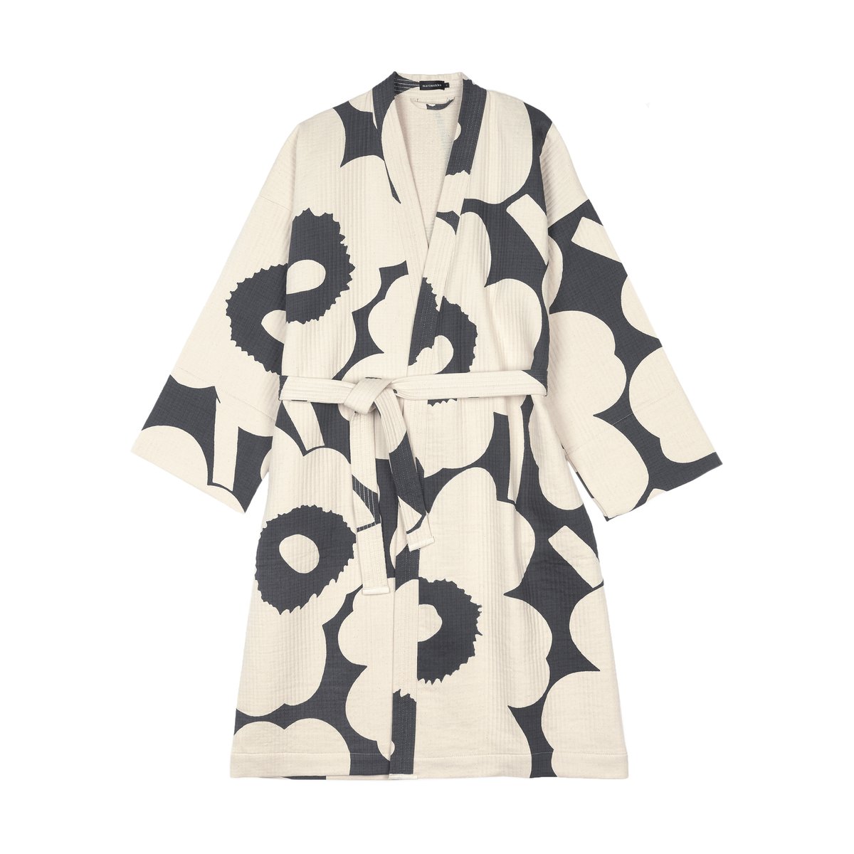 Bilde av Marimekko Unikko badekåpe Charcoal-off white S