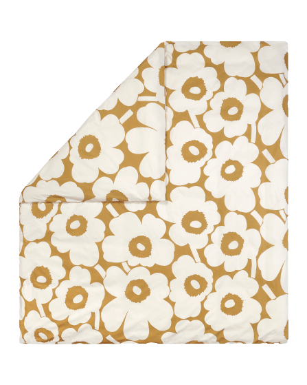 Unikko dynetrekk 210x210 cm - Hvit-beige - Marimekko