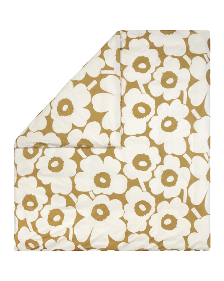 Bilde av Marimekko Unikko dynetrekk 210x210 cm Hvit-beige