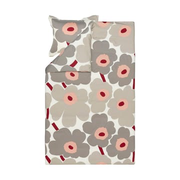 Unikko dynetrekk sateng 150x210 cm - Off white-warm grey-pink - Marimekko