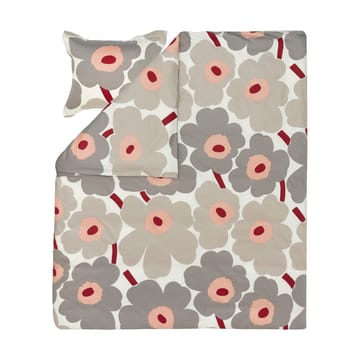 Unikko dynetrekk sateng 240x220 cm - Off white-warm grey-pink - Marimekko