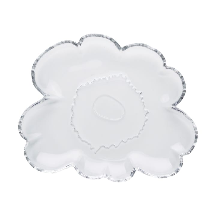 Unikko glasstallerken 20 cm - Clear - Marimekko