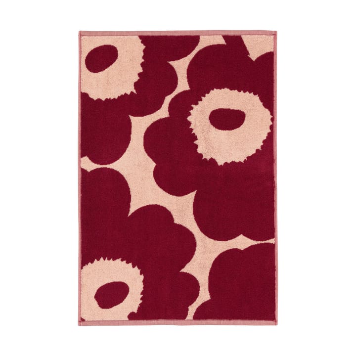 Unikko håndkle 50x70 cm, Pink-dark cherry Marimekko