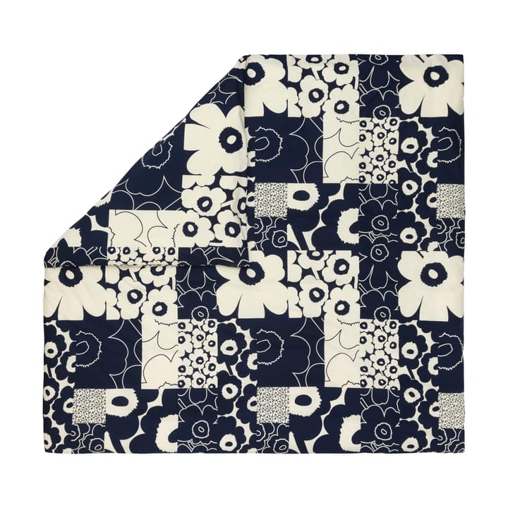 Unikko Kollaasi dynetrekk 240x220 cm - Off white-dark blue - Marimekko