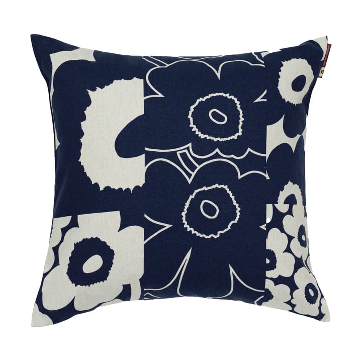 Unikko Kollaasi putetrekk 50x50 cm - Linen-dark blue - Marimekko