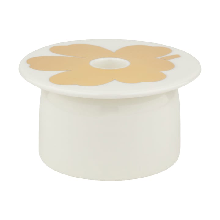 Unikko lysestake, White-gold Marimekko