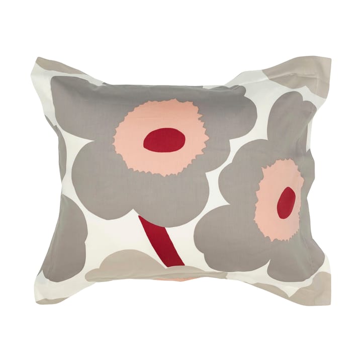 Unikko putetrekk sateng 50x60 cm - Off white-warm grey-pink - Marimekko