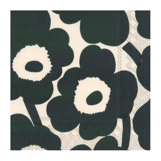 Unniko servietter 33x33 cm 20-pk - Cream green - Marimekko