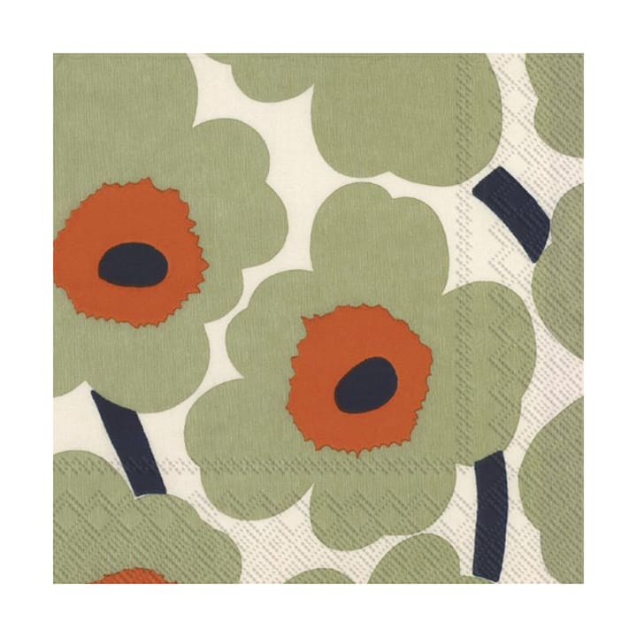 Unniko servietter 33x33 cm 20-pk - Cream-orange - Marimekko