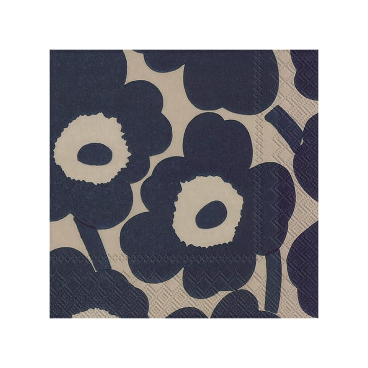 Unniko servietter 33x33 cm 20-pk - Linen-blue - Marimekko