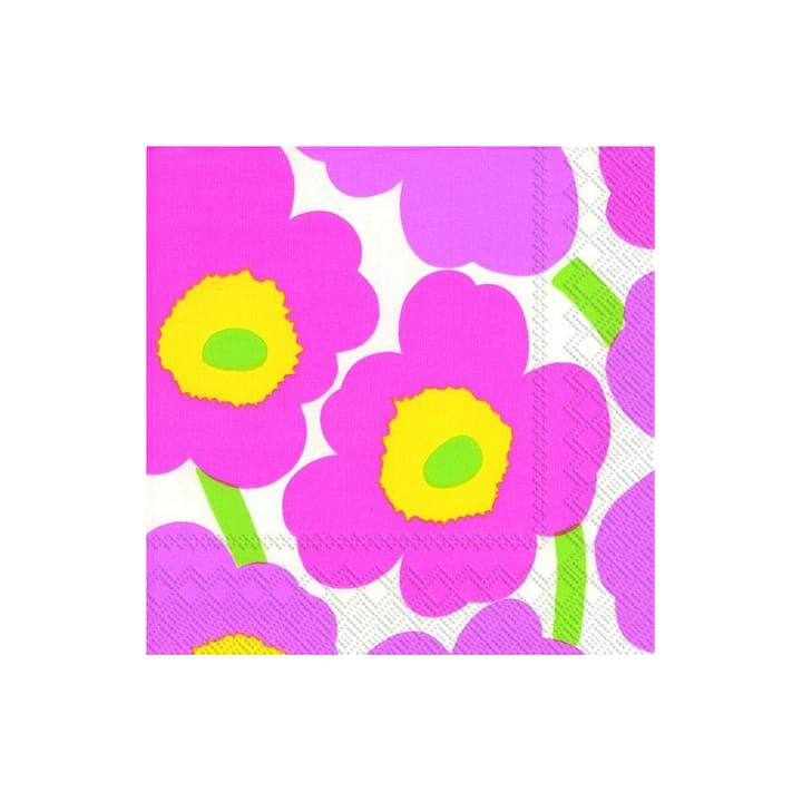 Unniko servietter 33x33 cm 20-pk - Lyserosa - Marimekko