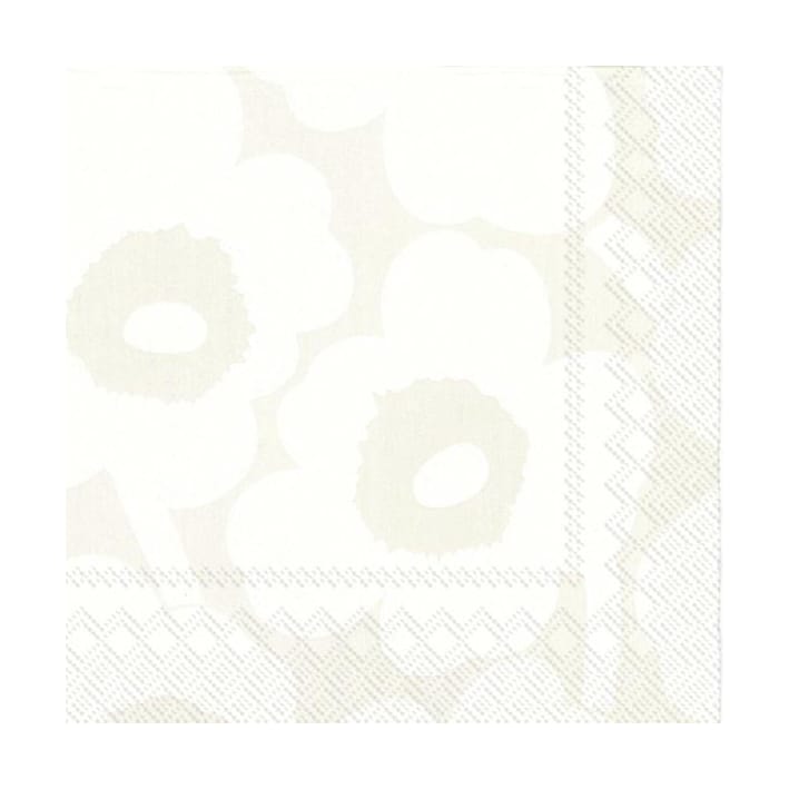 Unniko servietter 33x33 cm 20-pk - White-grey - Marimekko