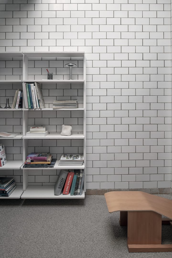 Gridlock Shelf W800 hylleplan, White stained Ash Massproductions