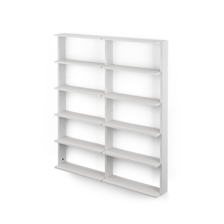 Gridlock – T2-A12-0 vegghylle - White stained Ash - Massproductions