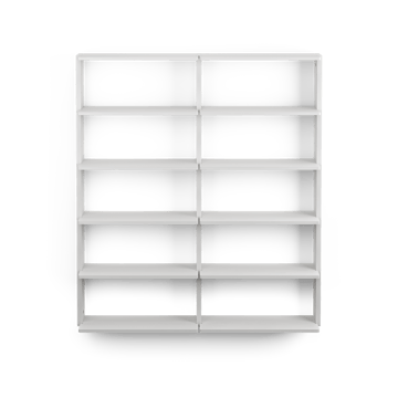 Gridlock – T2-A12-0 vegghylle - White stained Ash - Massproductions