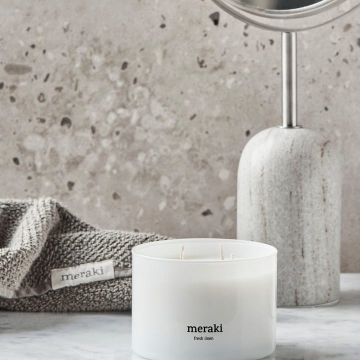 Meraki duftlys, 60 timer, Fresh linen Meraki