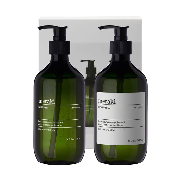 Meraki gavesett håndsåpe og oppvaskmiddel - Anti-odor-forest garden - Meraki