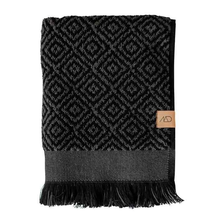 Morocco håndkle 70 x 135 cm - Black-grey - Mette Ditmer