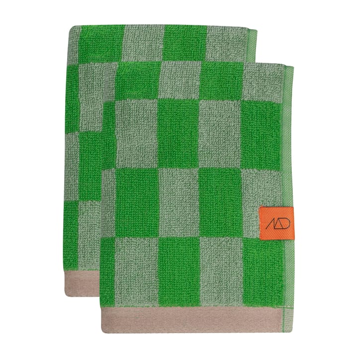 Retro gjestehåndkle 40x55 cm 2-pk - Classic green - Mette Ditmer