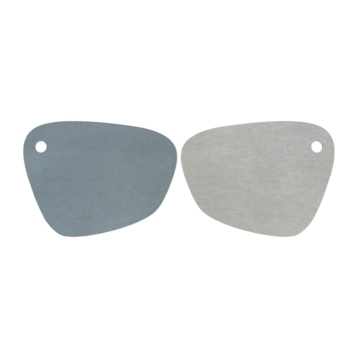 Twin spisebrikke vendbar, Slate blue-light grey Mette Ditmer