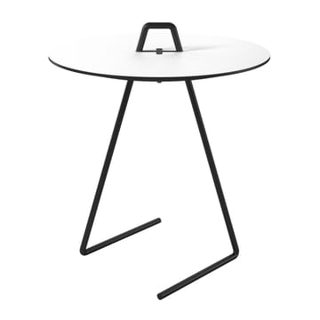 Bærbart sidebord Ø45 cm - Black, White - MOEBE