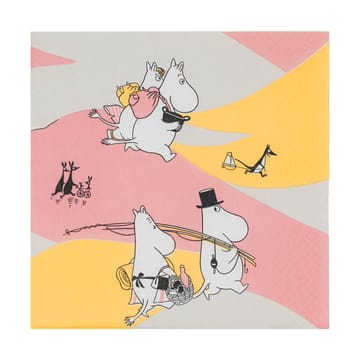 Mummi serviett Familiekos 33x33 cm 20-pk - Multi - Moomin Arabia