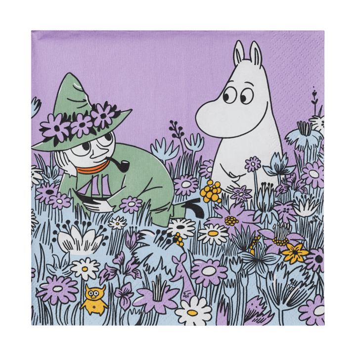 Mummi serviett Venner for Alltid 33x33 cm 20-pk - Multi - Moomin Arabia