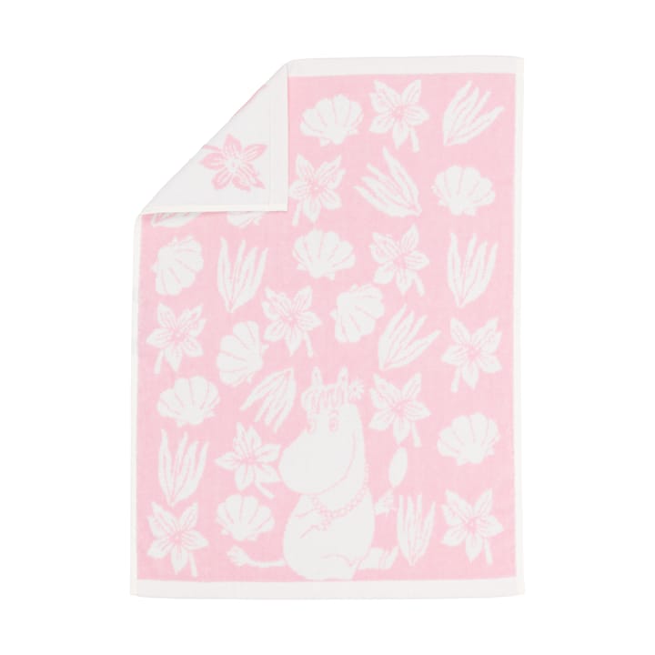 Mummitrollet håndkle 50 x 70 cm - Skjell rosa - Moomin Arabia