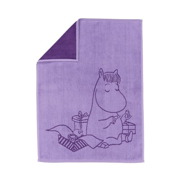 Mummitrollet håndkle 50 x 70 cm - Snorfrøken fiolett - Moomin Arabia