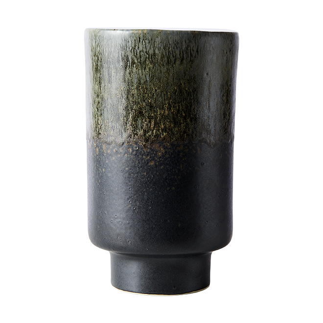 Bilde av MUUBS Lago vase M Ø13x22 cm Forest green