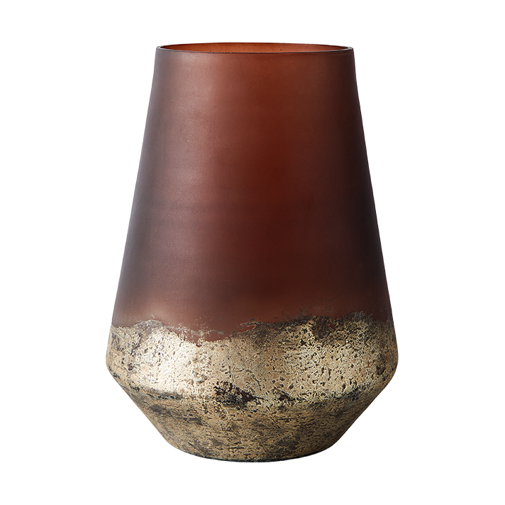 Bilde av MUUBS Lana vase Ø18x26 cm Brown-gold