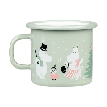 Moomin emaljekopp 25 cl - Festive spirits - Muurla