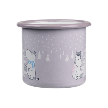 Moomin emaljekopp 25 cl - Snowfall - Muurla