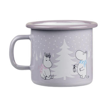 Moomin emaljekopp 25 cl - Snowfall - Muurla