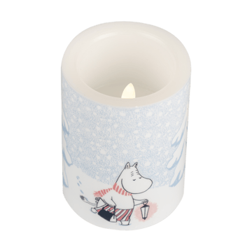 Moomin kubbelys LED 10 cm - Let it snow - Muurla