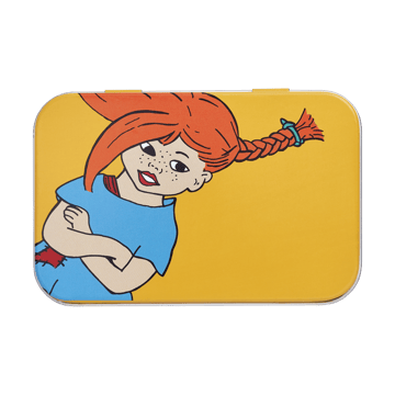 Pippi metallboks 10x6,5x3 cm - The Strongest Girl - Muurla