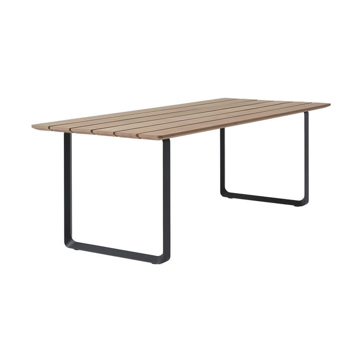70/70 Outdoor spisebord 225x90 cm svart stålstativ - undefined - Muuto