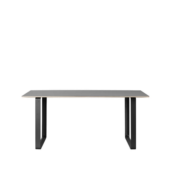 70/70 spisebord 170 x 85 cm - Black linoleum-Plywood-Black - Muuto